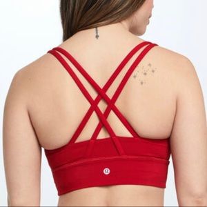 Dark Red Energy Longline Bra